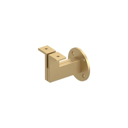 Deltana Heavy Duty Modern Handrail Bracket with 3-1/4 Projection Satin Brass Finish HRBM325U4